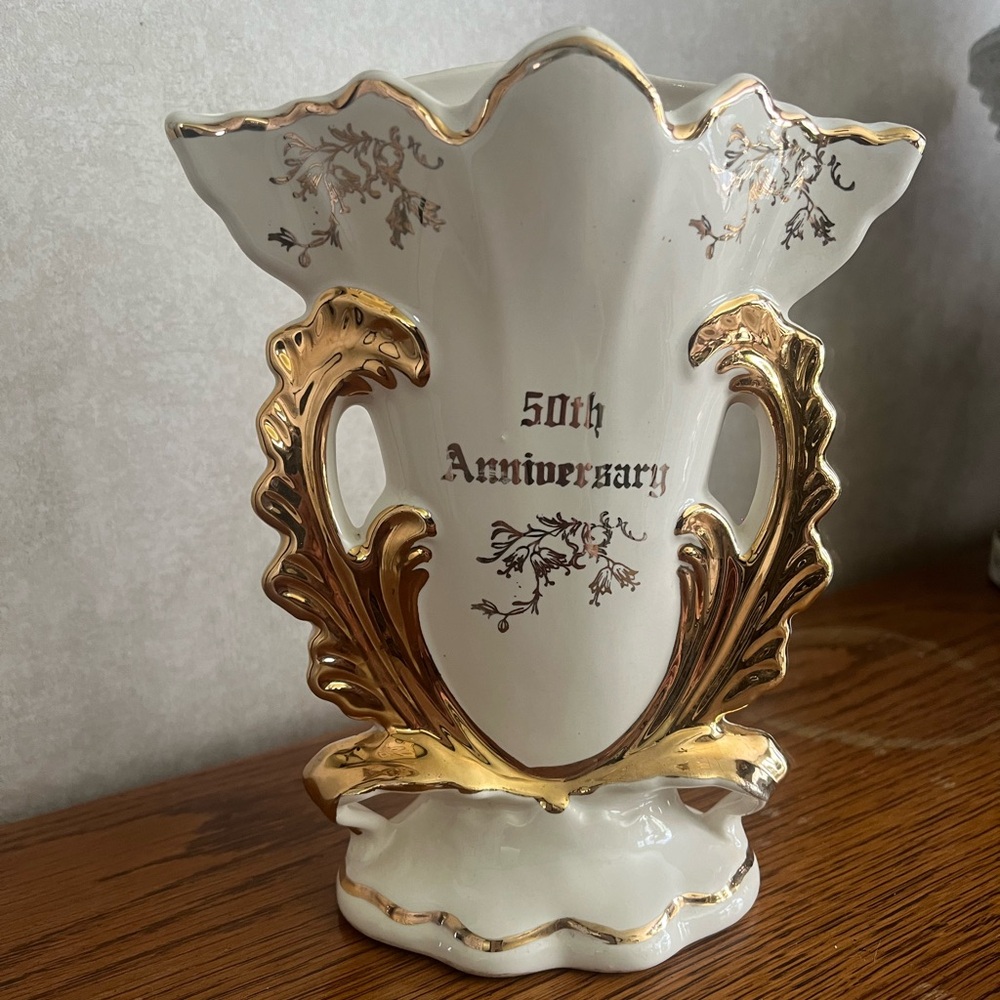 Vintage 50th Anniversary Vase
